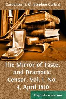 The Mirror of Taste, and Dramatic Censor, Vol. I, No. 4, April 1810