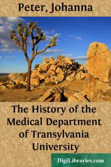 The History of the Medical Department of Transylvania University