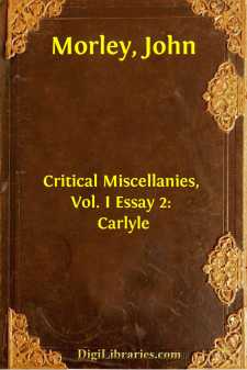 Critical Miscellanies, Vol. I
Essay 2: Carlyle