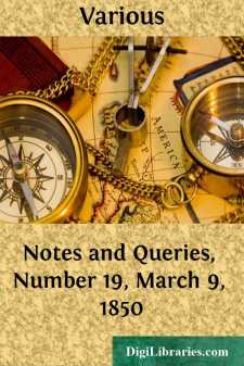 Notes and Queries, Number 19, March 9, 1850