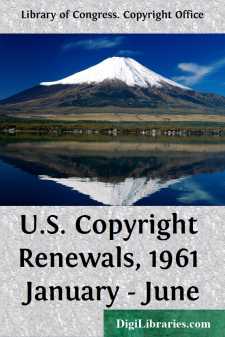 U.S. Copyright Renewals, 1961 January - June