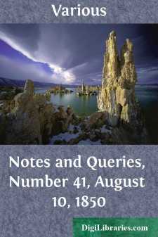 Notes and Queries, Number 41, August 10, 1850