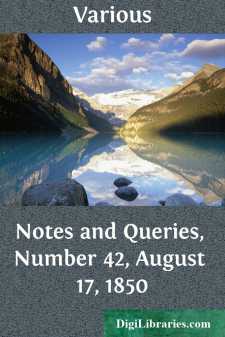 Notes and Queries, Number 42, August 17, 1850