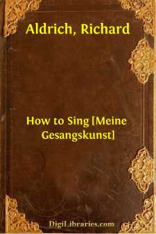 How to Sing
[Meine Gesangskunst]