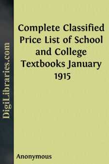 Complete Classified Price List of School and College Textbooks...