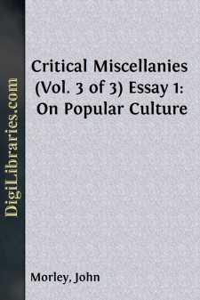 Critical Miscellanies (Vol. 3 of 3)
Essay 1: On Popular Culture