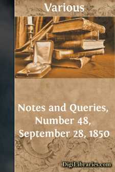 Notes and Queries, Number 48, September 28, 1850