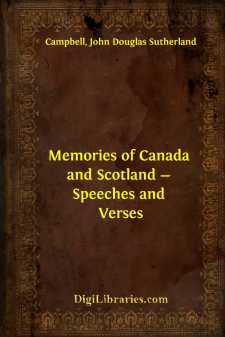 Memories of Canada and Scotland - Speeches and Verses