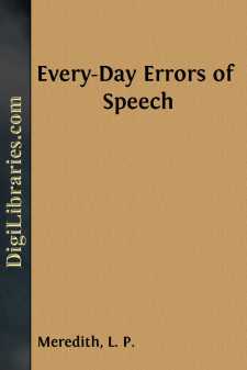 Every-Day Errors of Speech