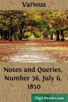 Notes and Queries, Number 36, July 6, 1850