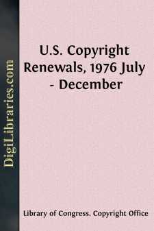 U.S. Copyright Renewals, 1976 July - December