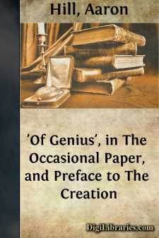 'Of Genius', in The Occasional Paper, and Preface to The Creation