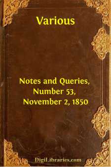 Notes and Queries, Number 53, November 2, 1850