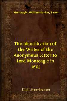 The Identification of the Writer of the Anonymous Letter to Lord...