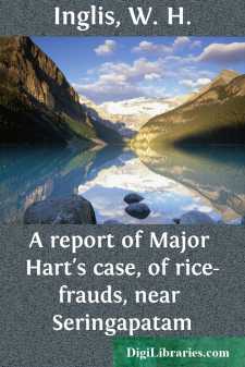 A report of Major Hart's case, of rice-frauds, near Seringapatam