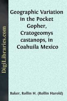 Geographic Variation in the Pocket Gopher, Cratogeomys castanops,...
